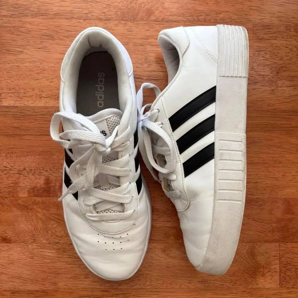 Adidas Women's White and Black Trainers